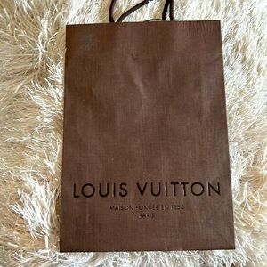 Louis Vuitton small brown paper gift bag